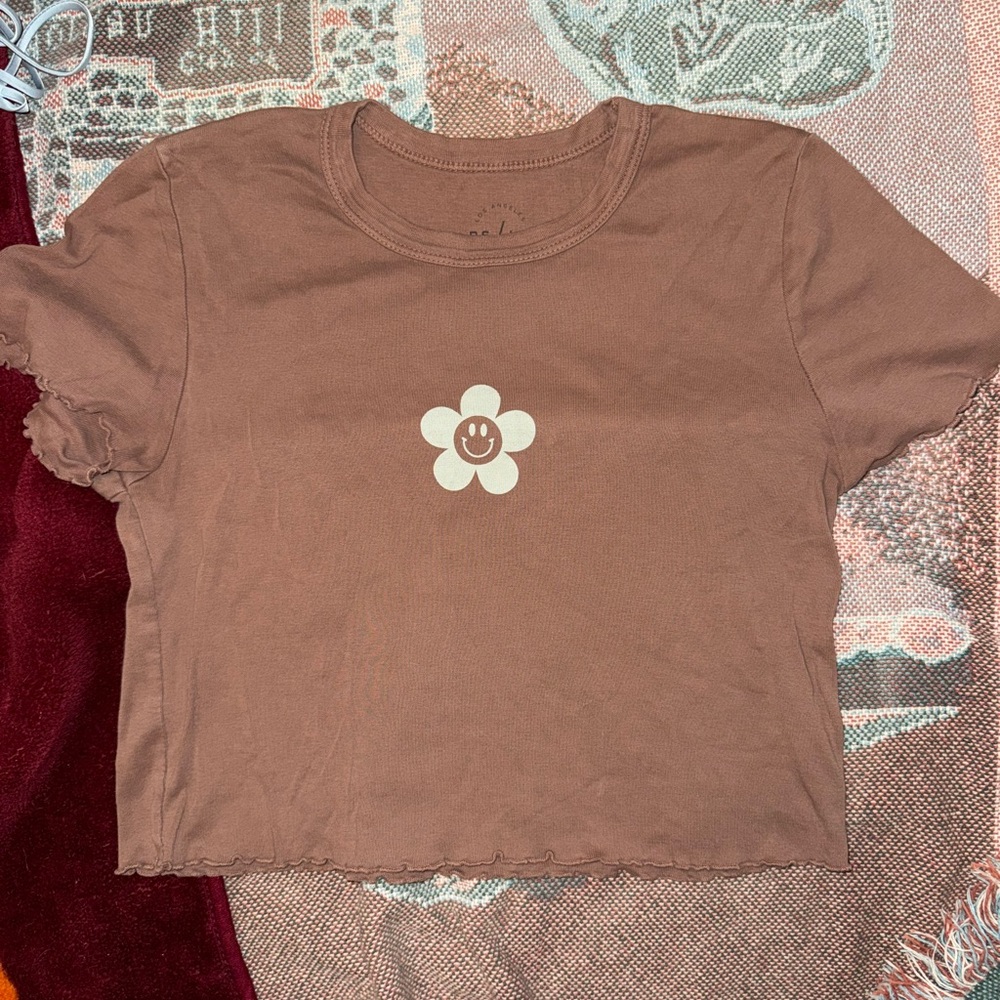 Brown Pacsun Baby Tee